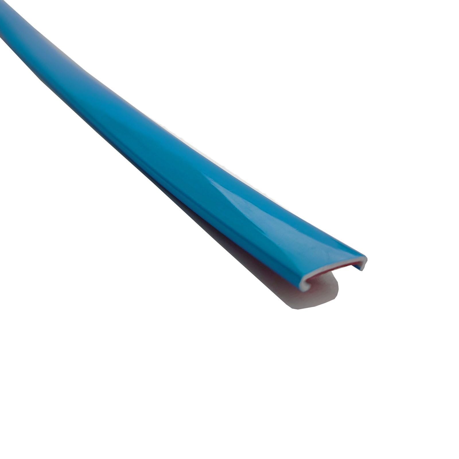 16 ft Self Adhesive U Channel Edge Banding U-Shape Edge Guard Edge Protector Strip, Corner and Edge Bumper Guards, Edge Protector for Cabinet Repair, Molding Trim Bar Edging(Sky blue,15mm)