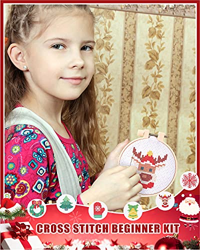 Pllieay E-013S Christmas Cross Stitch Beginner Kits For Kids 7-13 thumb #5