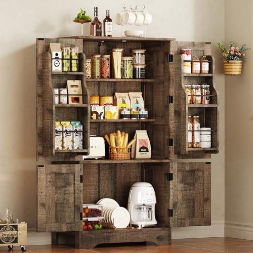 usikey Storage Cabinet with 4 Doors, 43.3