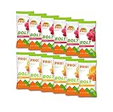 Probar Bolt Organic Energy Chews Orange and Raspberry - Six of Each Flavor, Box of 12 …