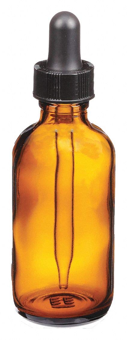 Dropper Bottle, 60mL, Glass, Amber, PK12