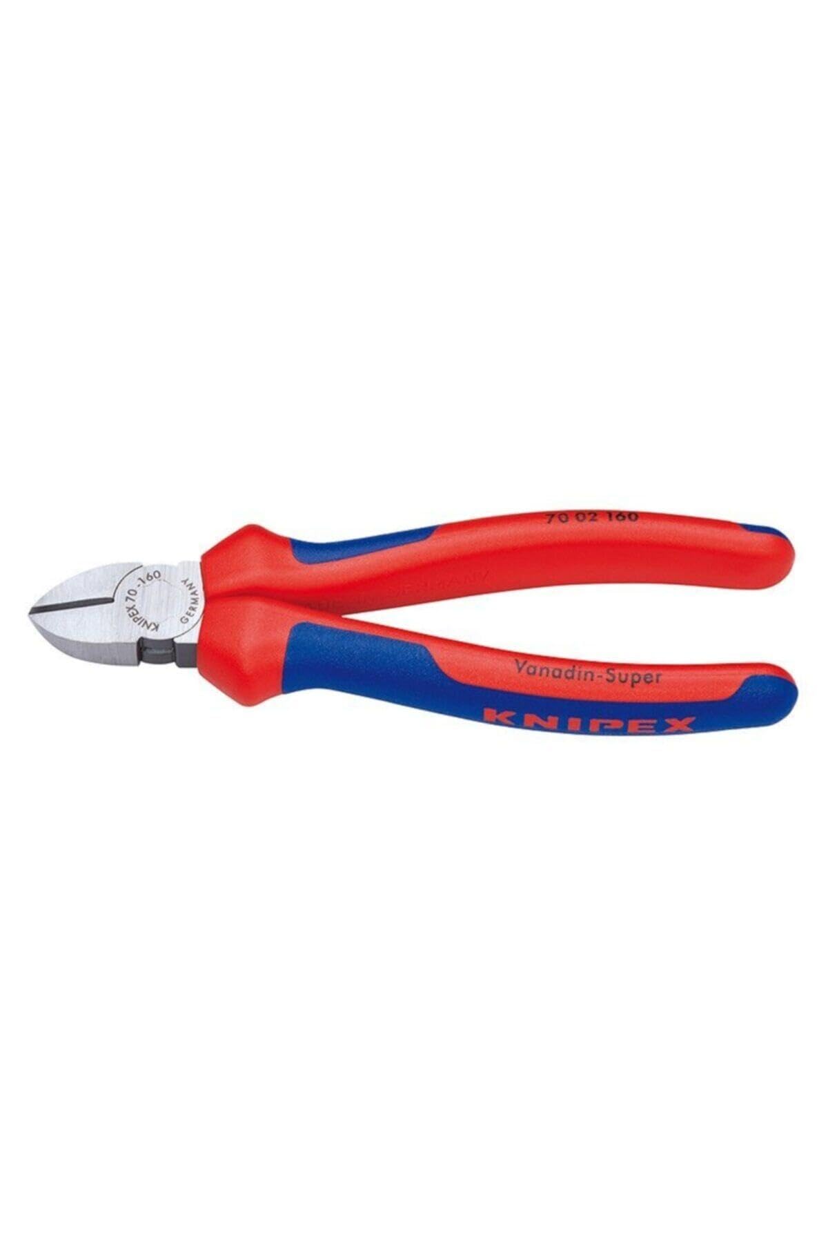 Knipex | 70 02 160 | Fraise diagonale | Poignée multi-composants | Noir atramentisé - 160 mm