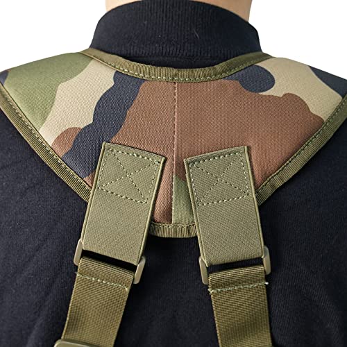 KUNN Tactical Suspenders Police Duty Belt Harness with Keychain and Belt Snap Hook Camouflage - Thumbnail 7