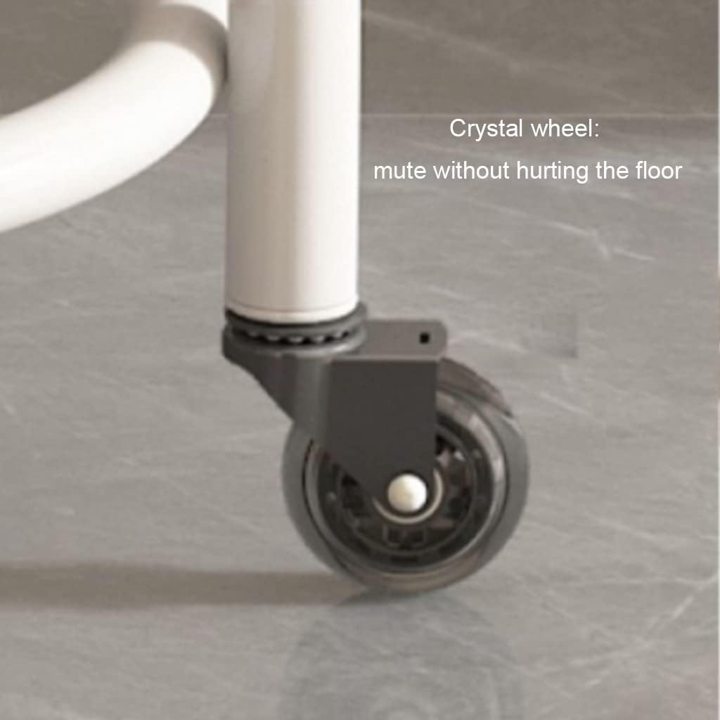 Heavy Duty Low Rolling Stool with Wheel Load-Bearing 440 Ibs, Roller Seat Short Rolling Foot Stools with Universal Swivel Caster Wheels Little Small Stools grey1,Brown (Brown)