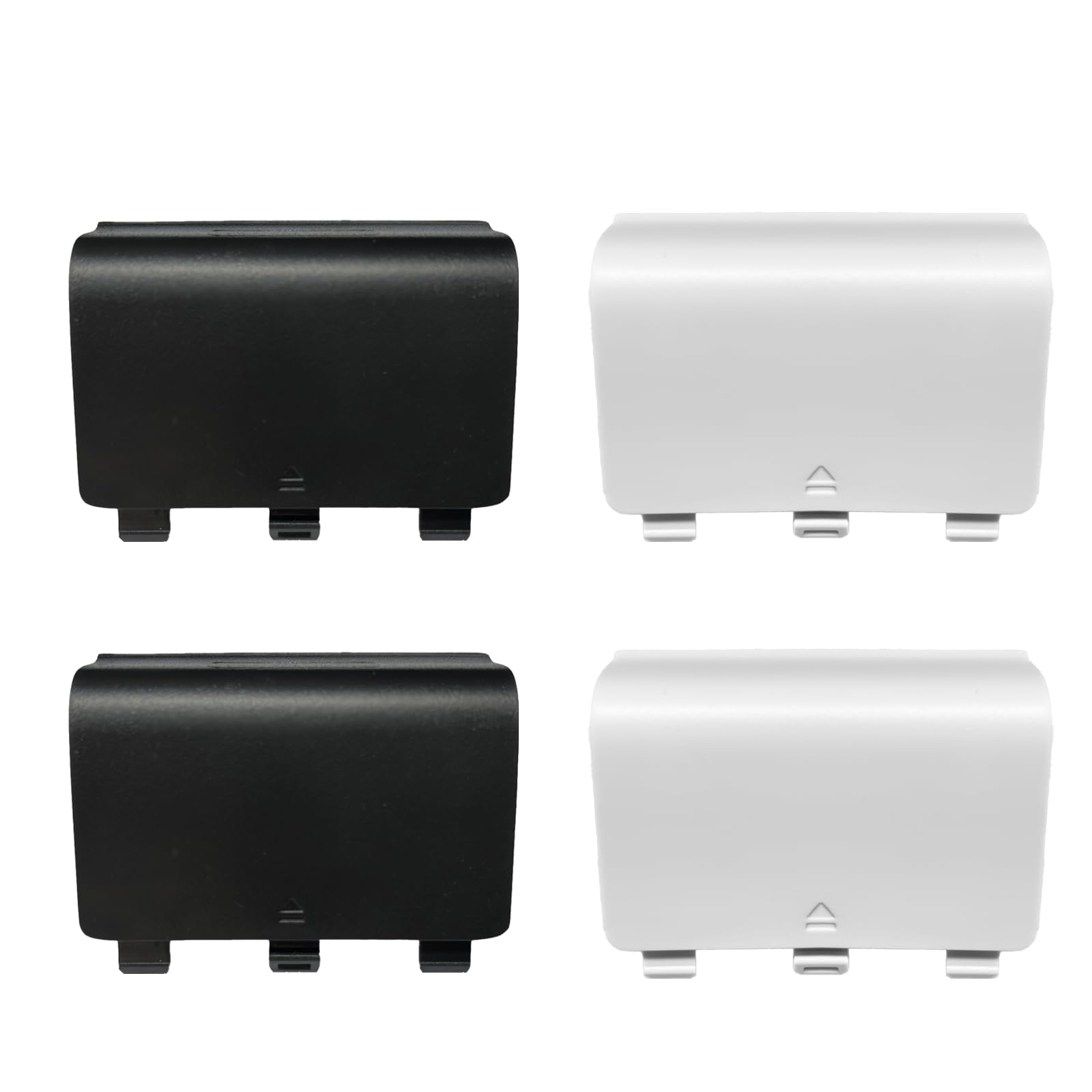 Photo 1 of 4 Pack One Controller Battery Cover for Xbox One, One S/One X Controller Battery Back Cover [NOT for Xbox Series X/S], Battery Back Shell Covers for Xbox One, One S, One X Controller(White/Black)