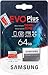 Produktbild Samsung Carte Mémoire microSDHC Pro Plus 64 Go UHS Classe de Vitesse 3, Classe 10 pour Action Cam, Smartphone et Tablette avec Adaptateur SD (Modèle 2017) Evo Plus 64 go Rouge/Blanc