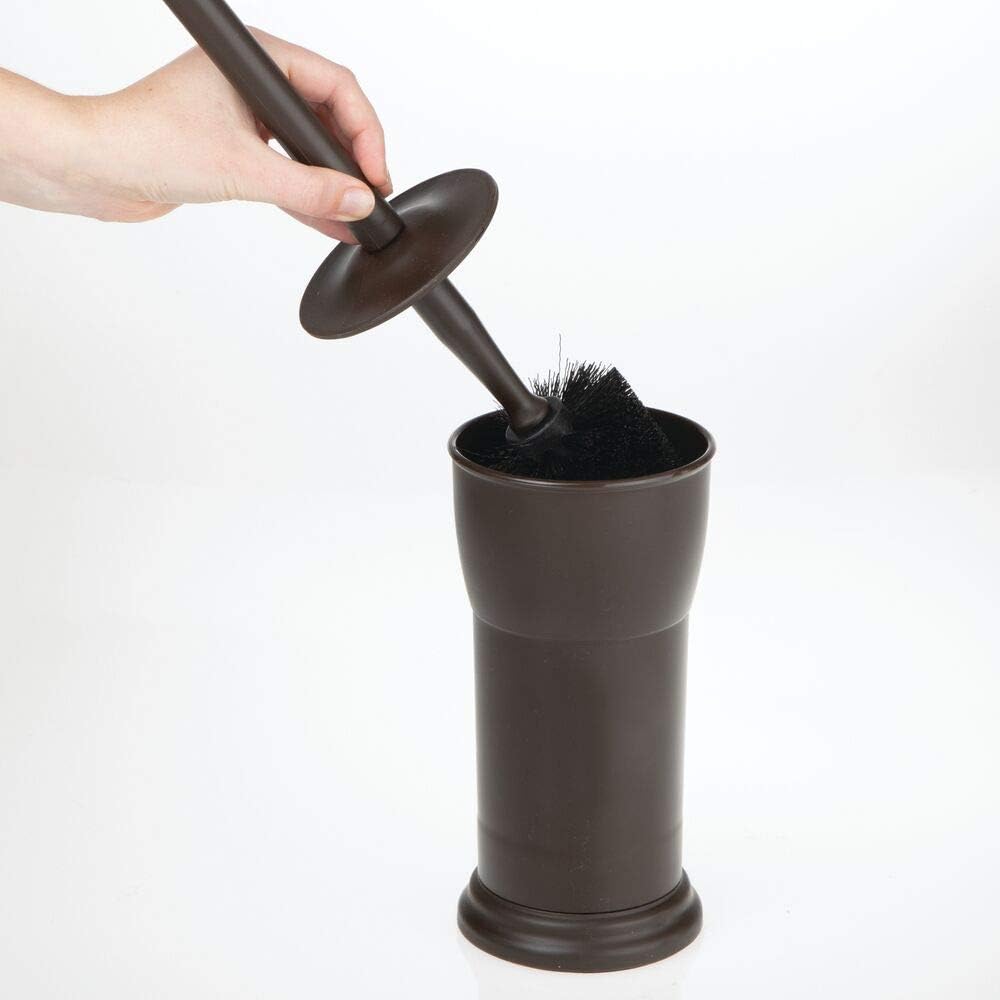 Bеѕt Dеаl Chеар 🛒 mDesign Compact Freestanding Plastic Toilet Bowl Brush and Holder for Bathroom Storage and Organization - Space Saving, Sturdy, Deep Cleaning, Covered Brush - Espresso Brown Bеѕt Dеаl mDesign Compact Freestanding Plastic Toilet Bowl Brush and Holder for Bathroom Storage and Organization - Space Saving, Sturdy, Deep Cleaning, Covered Brush - Espresso Brown