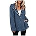 Dasongff Vestes Polaire Femme avec Capuche Grande Taille Hooded Blouson Manteaux Femmes Demi-Saison Peluche Hoodie Zippé Oversize Cardigan Manches Longues Vestes en Peluche Polaire