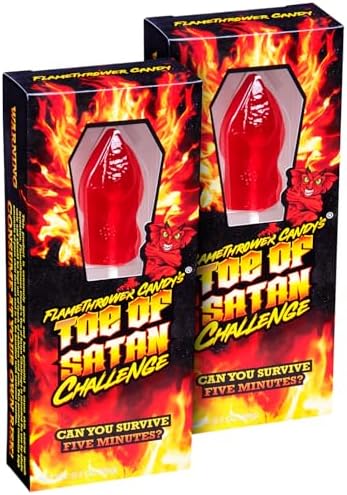 Amazon.com : Flamethrower Candy Co Toe of Satan Lollipop Two Pack