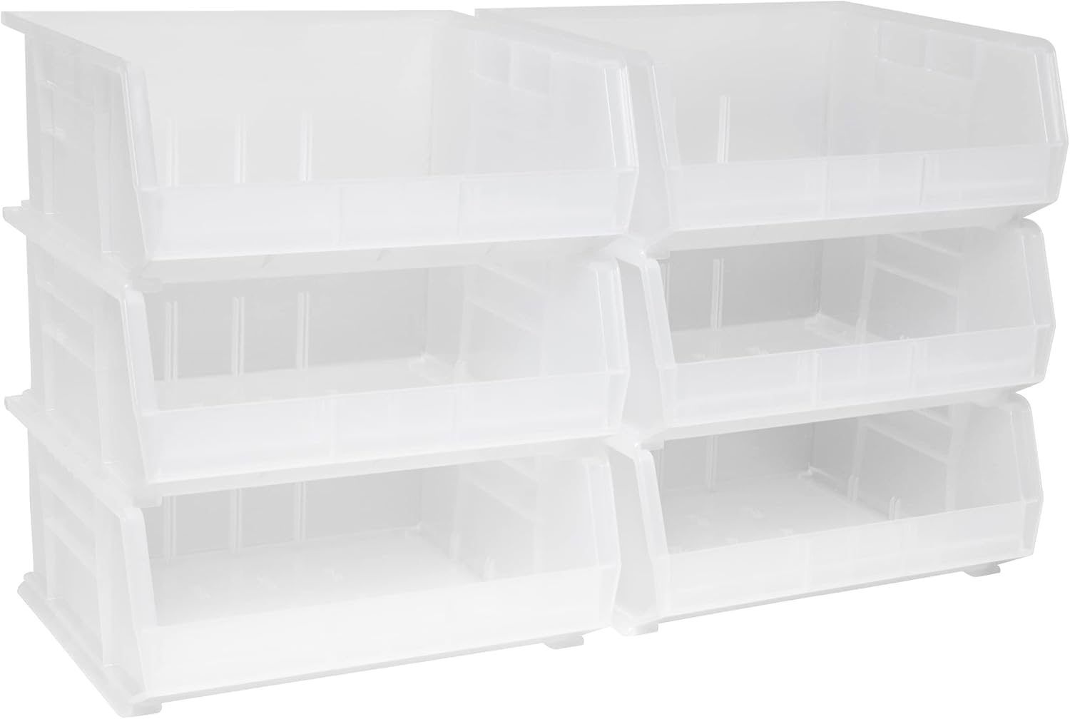 Akro-mils 30250 38,1 cm par 40,6 cm par 17,8 cm de rangement en plastique empilables à suspendre Akro Poubelle, Berry, 6-pack, 30250SCLAR
