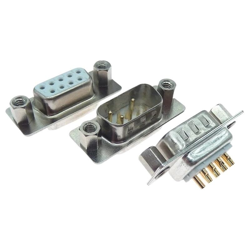 Image of 1PCS DB9 Gold Sol* /id Pin 9 15 25 37 Pin Plug VGA RS232 Serial Port Adapter Industrial Grade Head Connector(1PCS DB25 Female)