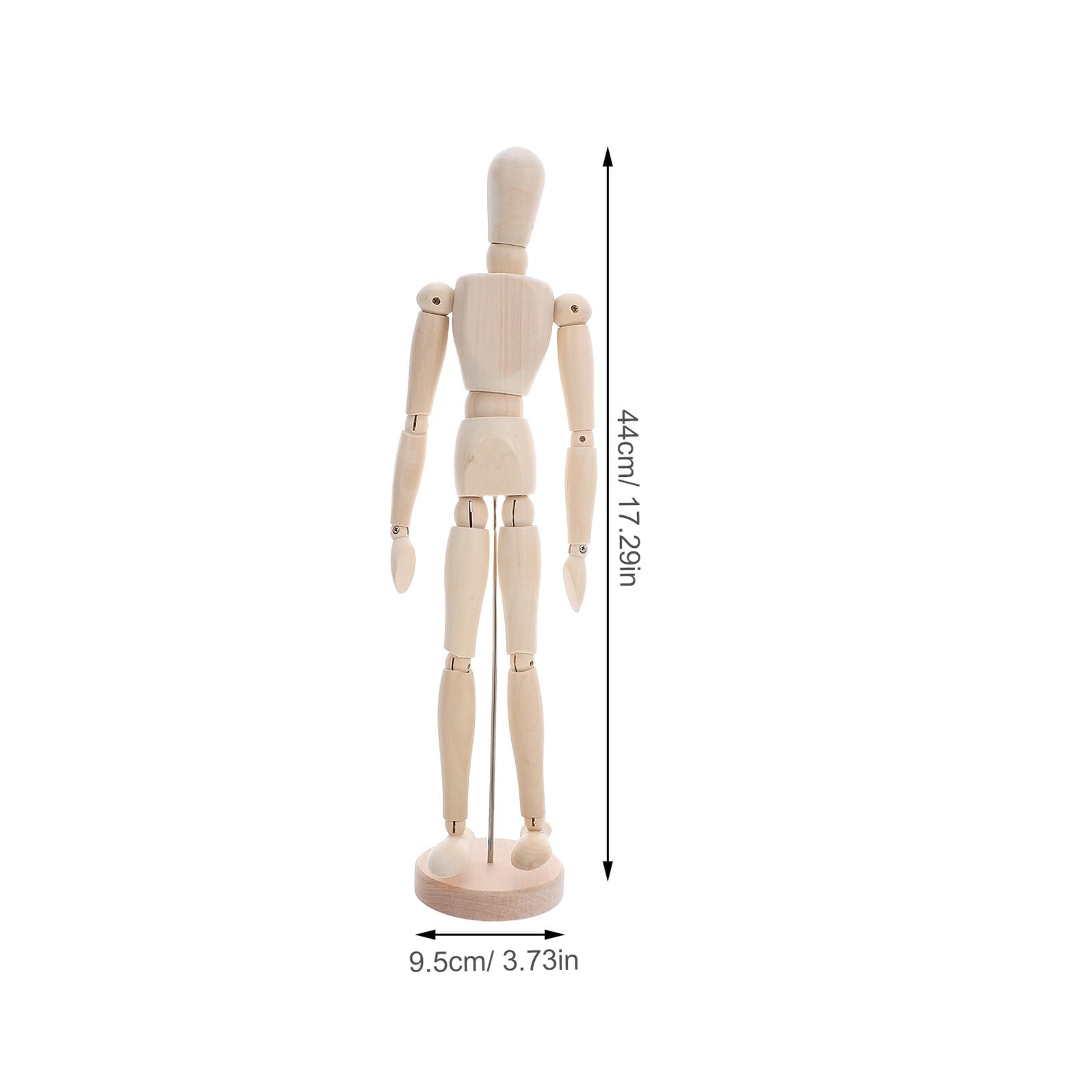 Healifty Mannequin Bois Articulé pour Dessin et Croquis Corps Flexible à Joints Mobiles Modèle Marionnette Bois à Peindre pour Apprentissage Artistique et Décoration Maison Bureau