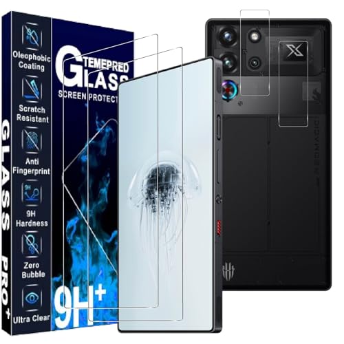 対応 RedMagic 10 Pro / 10 Pro+ ガラスフィルム【国産旭硝子素材製?2枚 フィルム+2枚カメラレンズフィルム】 redmagic 10 Pro 保護フィルム redmagic 10 pro plus 強化ガラス 超薄 硬度9H 耐衝