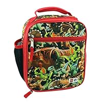 Lego Jurassic World Dinosaurs Boys Soft Insulated School Lunch Box (One Size, Lego Jurassic)