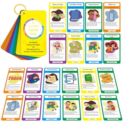 32 Coping Skills Cards with 60 Strategies – Therapy Tools