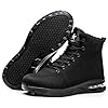 Rona Shoes Safety Boots Work Boots Steel Toe Cap Boots Safety Shoes Steel Toe Shoes Safety Trainers Work Shoes Lightweight Comfortable Non Slip Men's Women's Ladies Phantom Black UK7 / EU40.5 #5