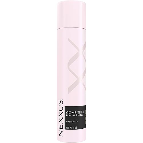 Nexxus Flexible Hold Hairspray Comb Thru for a Lightweight, Brushable Hold, with StyleProtect Technology 10 oz