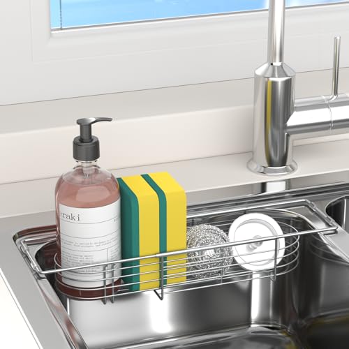 Sink Caddy Sponge Holder Kitchen Sink Organizer Expandable 13.4" to 17.1" - image 1