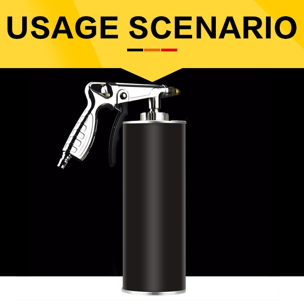 Pistola Pulverizadora de Pintura Base de Aire, Pistola de Pintura Base de Presión Ajustable de Aleación de Aluminio, Pistola Pulverizadora de Aire, para Protección contra el Óxido Automotriz