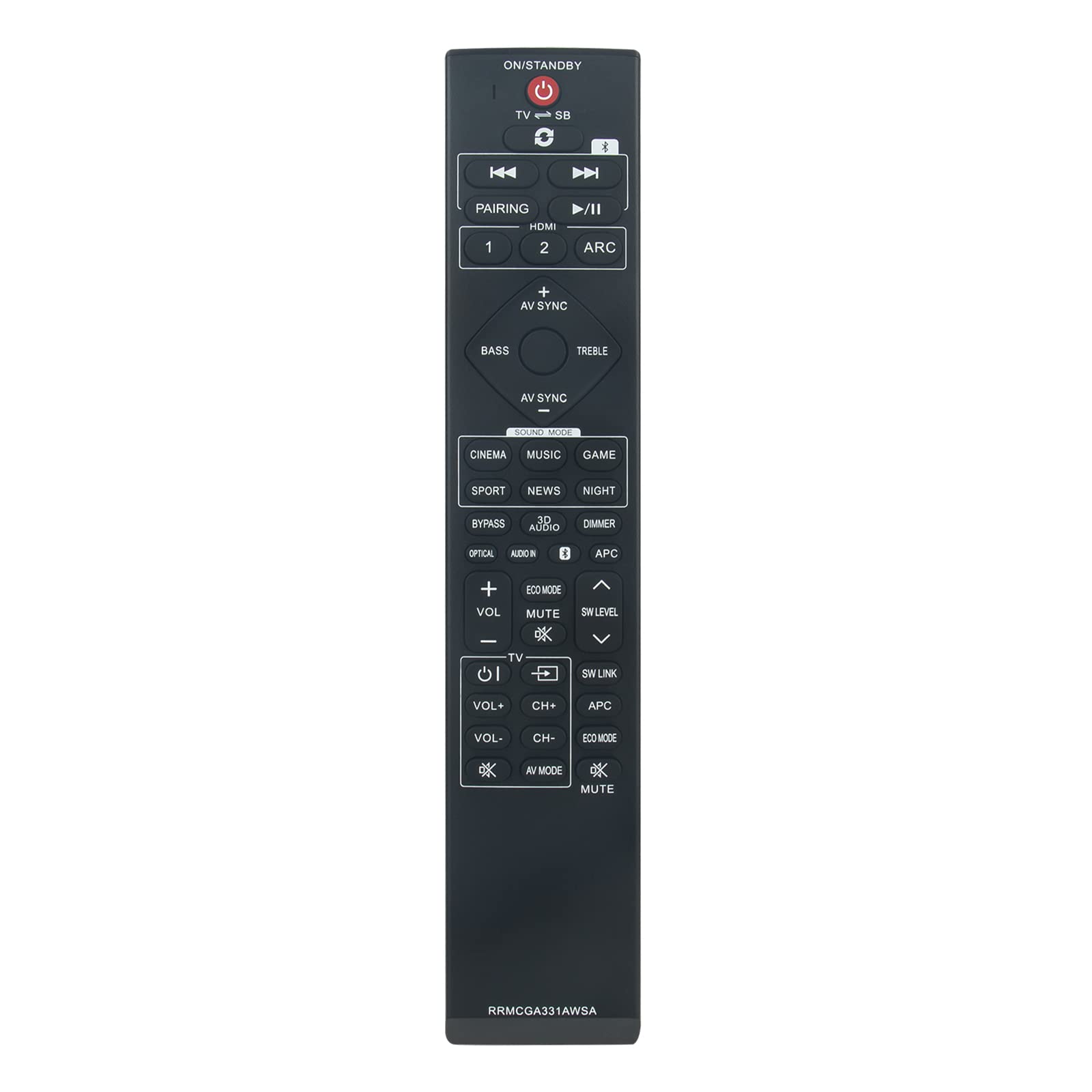 Télécommande RRMCGA331AWSA contrôle infrarouge précis pour HT-SB602