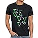 Produktbild style3 Sheldon Triangles Herren T-Shirt, Farbe:Schwarz, Größe:4XL