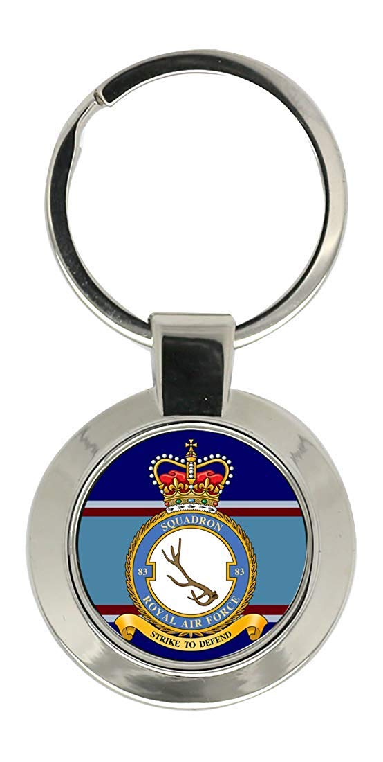 Giftshop Uk Unisex Silver Coloured Metal 83 Squadron, Raf Key Ring