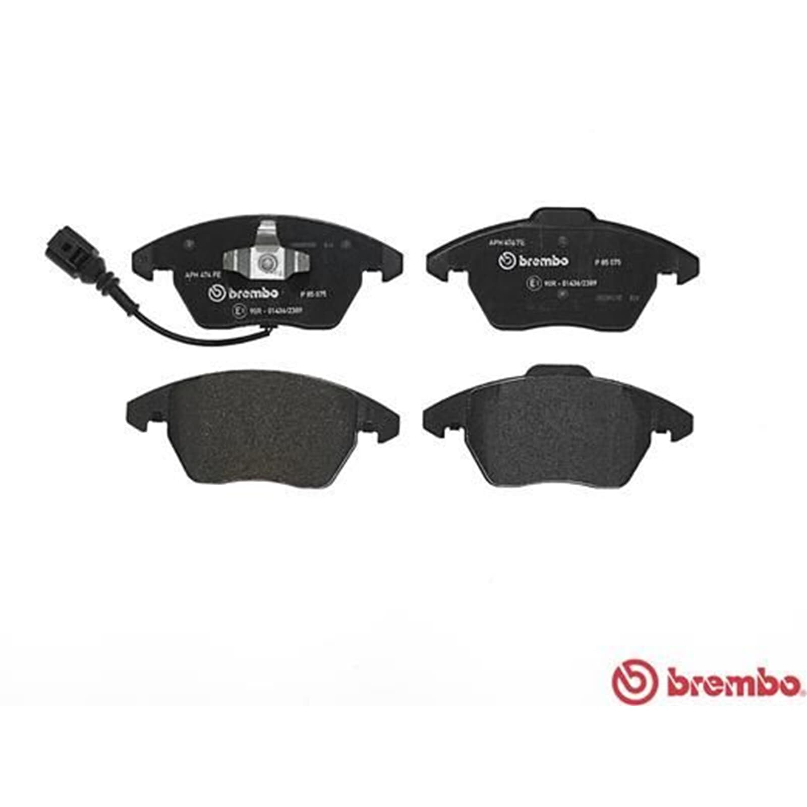 brembo Bremsscheiben + Beläge vorne + hinten | 09.9772.11 + P85075 + 08.A202.11 + P85109 passend für Passat 3C B6 B7 CC