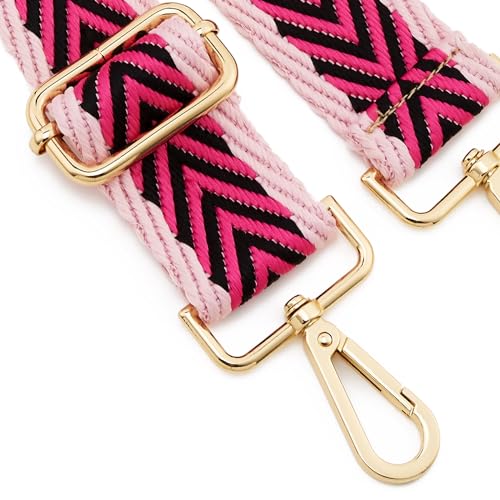 Image of ZOOEASS Wide Shoulder Strap Adjustable Replacement Belt Guitar Style Crossbody Bag Handbag Strap Multicolor Canvas Straps(Wide:1.5in)(Color20)