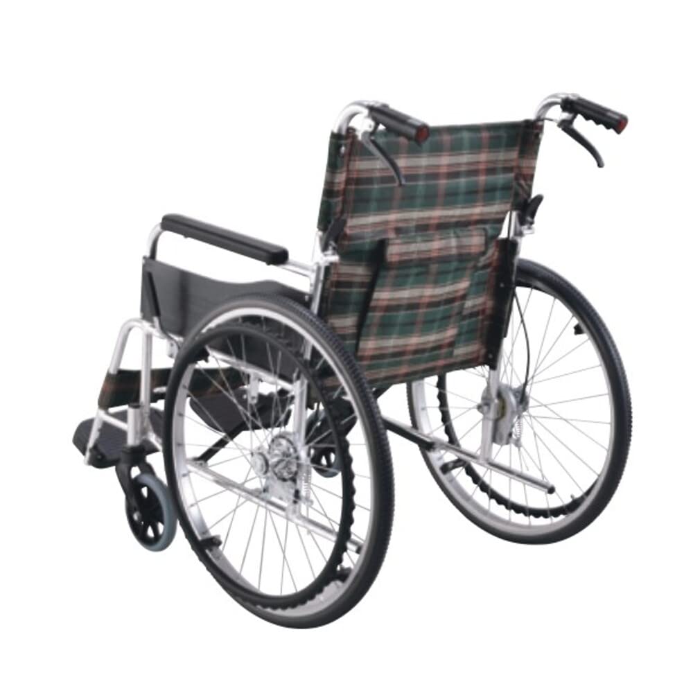Amazon | マキテック 車椅子 KSシリーズ 自走式 ワイドタイプ グリーン 