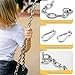 KNUOPYT Heavy Duty Stainless Steel Chain,Metal Chain 550LB Capacity for Hanging Shooting Targets Punching Bags,Hammocks,Swings or Other Heavy Objects,Including 2 Chain,2 D-Shackle,2 Carabiners(5MM)