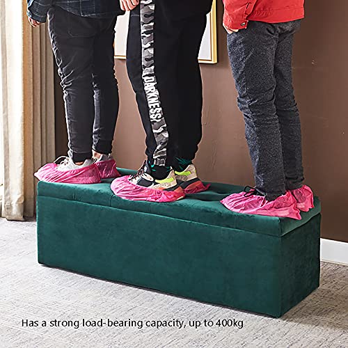 Banc de lit en velours de qualité supérieure avec coffre moderne - 8