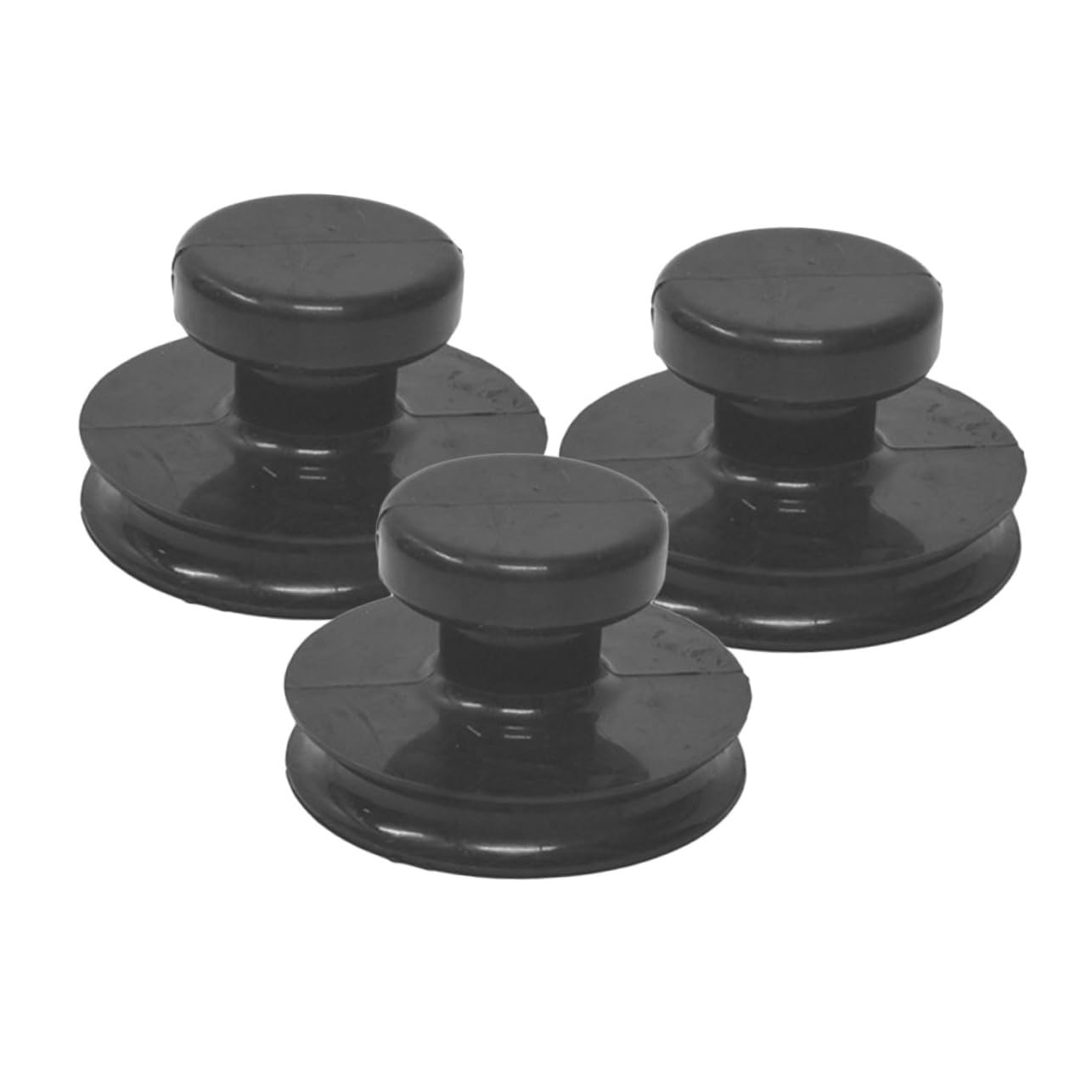 Succión fuerte para cuencos tibetanos con las ventosas de goma PRETYZOOM pack de 3