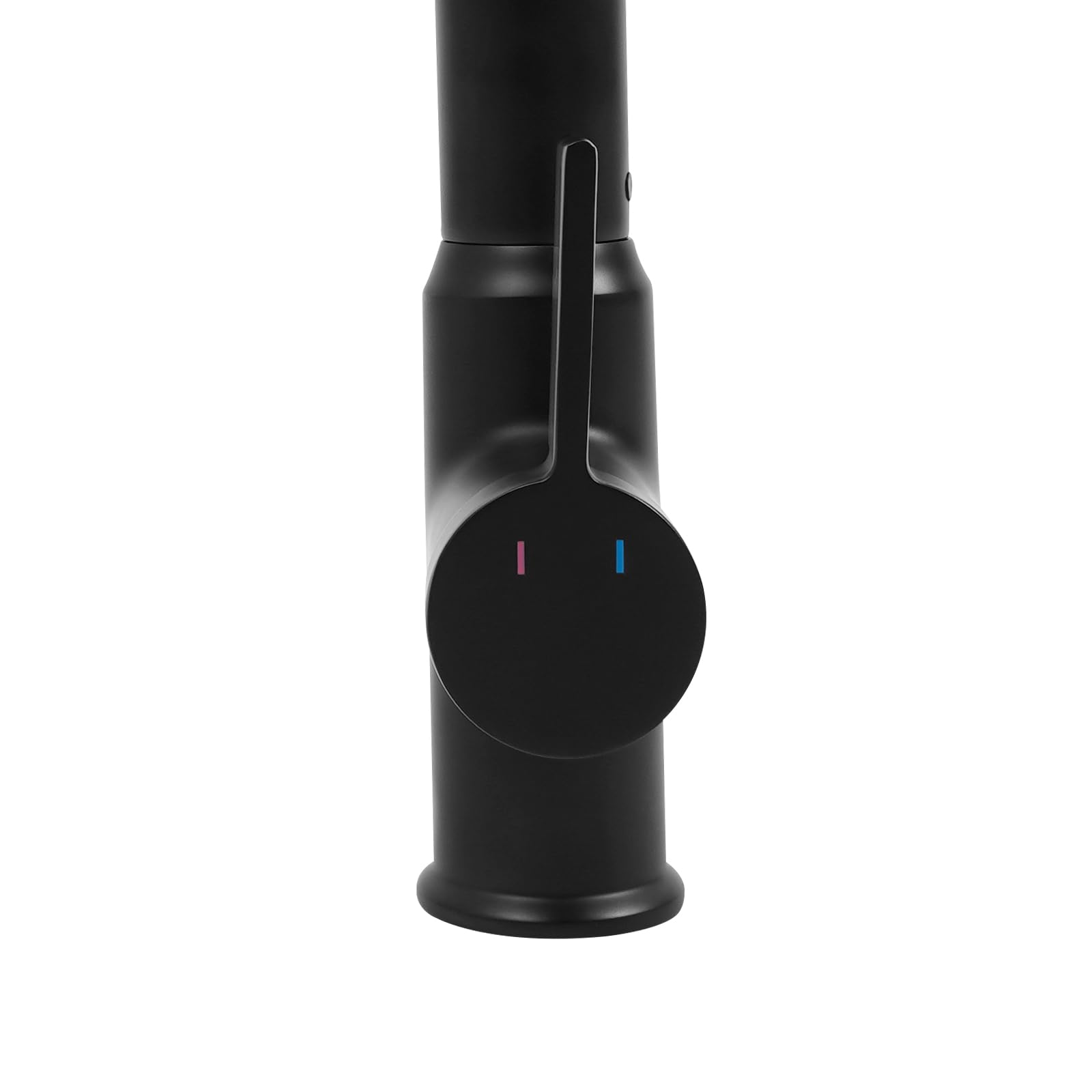 Grifo giratorio de cocina con indicador de temperatura LED, 3 modos de salida de agua, grifo de latón multifuncional para apartamentos, baños, cocina (negro)