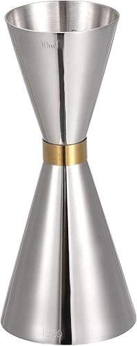 CASA -J Jigger de cóctel, taza medidora de vaso de chupito de 1 onza2 onzas, kit de barra medidora de acero inoxidable para bebidas de vino, cóctel,
