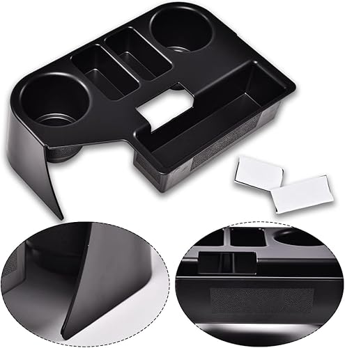 Miniatura 1 de PIT66 Soporte para taza de consola central, compatible con Dodge Ram 1500 2500 3500 1994-1997, color negro