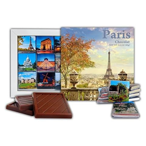 PARIS Chocolate Gift Set, 5x5in, 1 box (Eiffel Tower Prime 0001) Cover