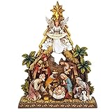Avalon Gallery Nativity Tree and Stable Figurine