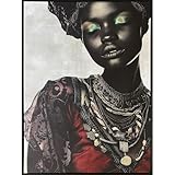 Romimex Holzbild, MDF, Afrika, 83 x 123 x 4 cm