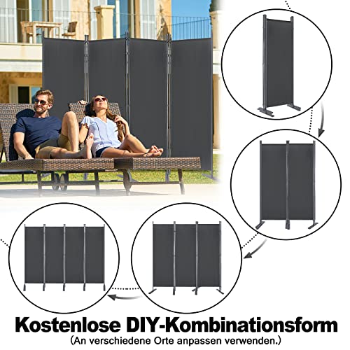 VidaXL Gartentrennwand Aus Edelstahl - Moderne Sichtschutzwand Für Terrasse & Garten