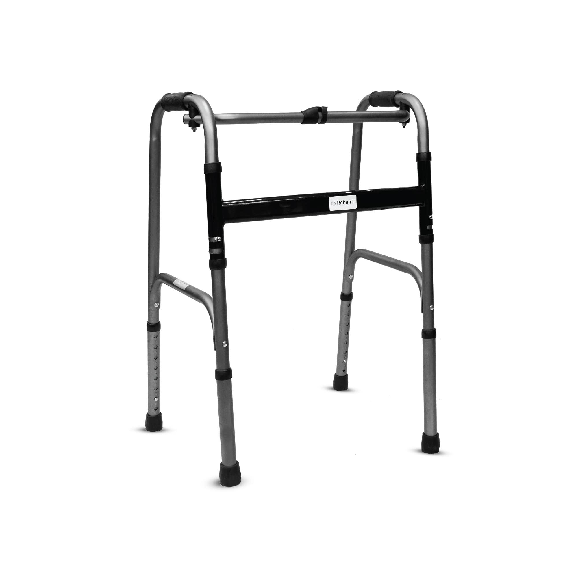 Rehamo Walkie STD Premium Aluminium & Foldable Frame, Lightweight Walker for Old People Available in Grey Color | 1 Year Warranty (B0C37C1S93) Amazon Price History, Amazon Price Tracker