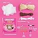 PIL Crochet Kit for Beginners - Chloe the Cat Amigurumi - Complete DIY Kit with Step-by-Step Instructions, Yarn, Hook, Safety Eyes & Stuffing - Make a Stuffed Cat