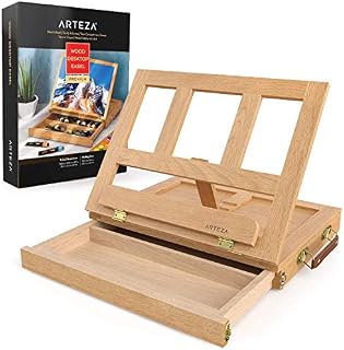 Arteza Wood Tabletop Easel, 13.38 x 10.25 x 2 Inch Portable Artist Easel