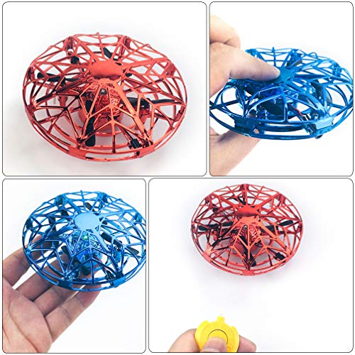 CLISPEED 2 Pcs Mini Drone Ufo Controlado Manualmente Brinquedo Bola Voadora Com Sensor Automático de