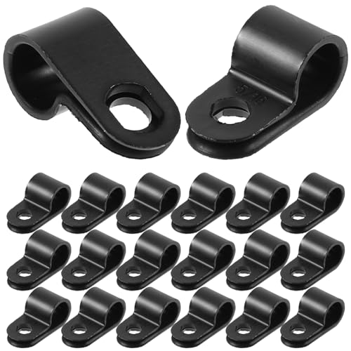 COSMEVIVI Rope Light Mounting Clips 7.9mm Cable Wire Clips Clamp for Wire Management Cable Clamps Wire Holder Wall Fasteners