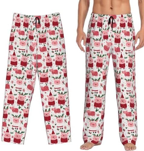 Men's Pajama Pants Pjs Bottoms With Pockets Sleep Lounge Pants For Men - Image 2