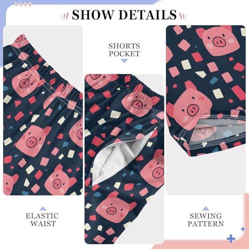 Cute Kawaii Pigs Pajama Pants Long Sleep Pants Soft Pajama Bottoms With Pockets3