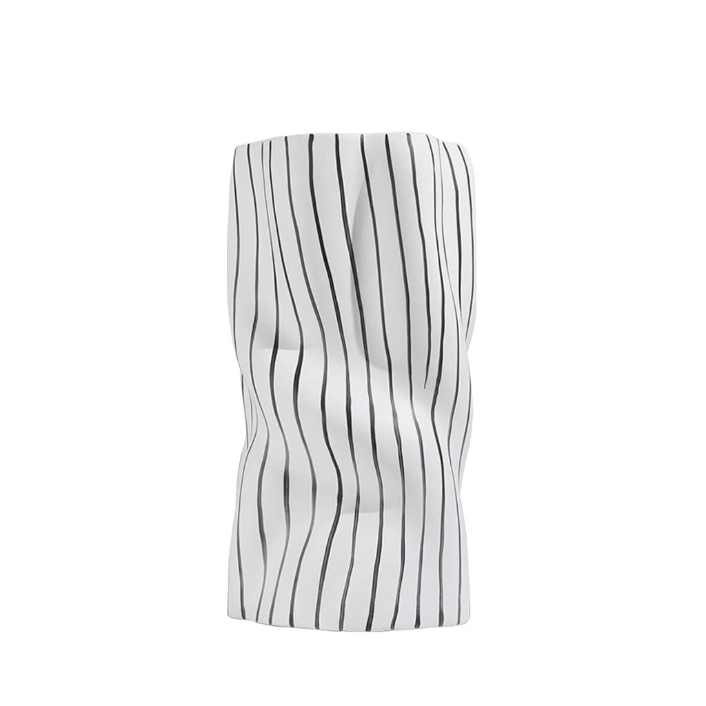 GEK208130 Vases for Flowers Striped Modern Vase Porch Cabinet Bouquet Flower Arrangement Container Home Tea Table Soft Decoration Dining Center Home Decorative Vase