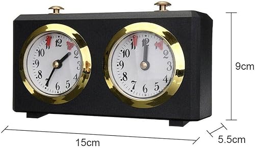 Miniatura 2 de Reloj de ajedrez profesional, temporizador de ajedrez de cuenta regresiva, temporizador de ajedrez analógico de torneo, reloj de ajedrez mecánico de