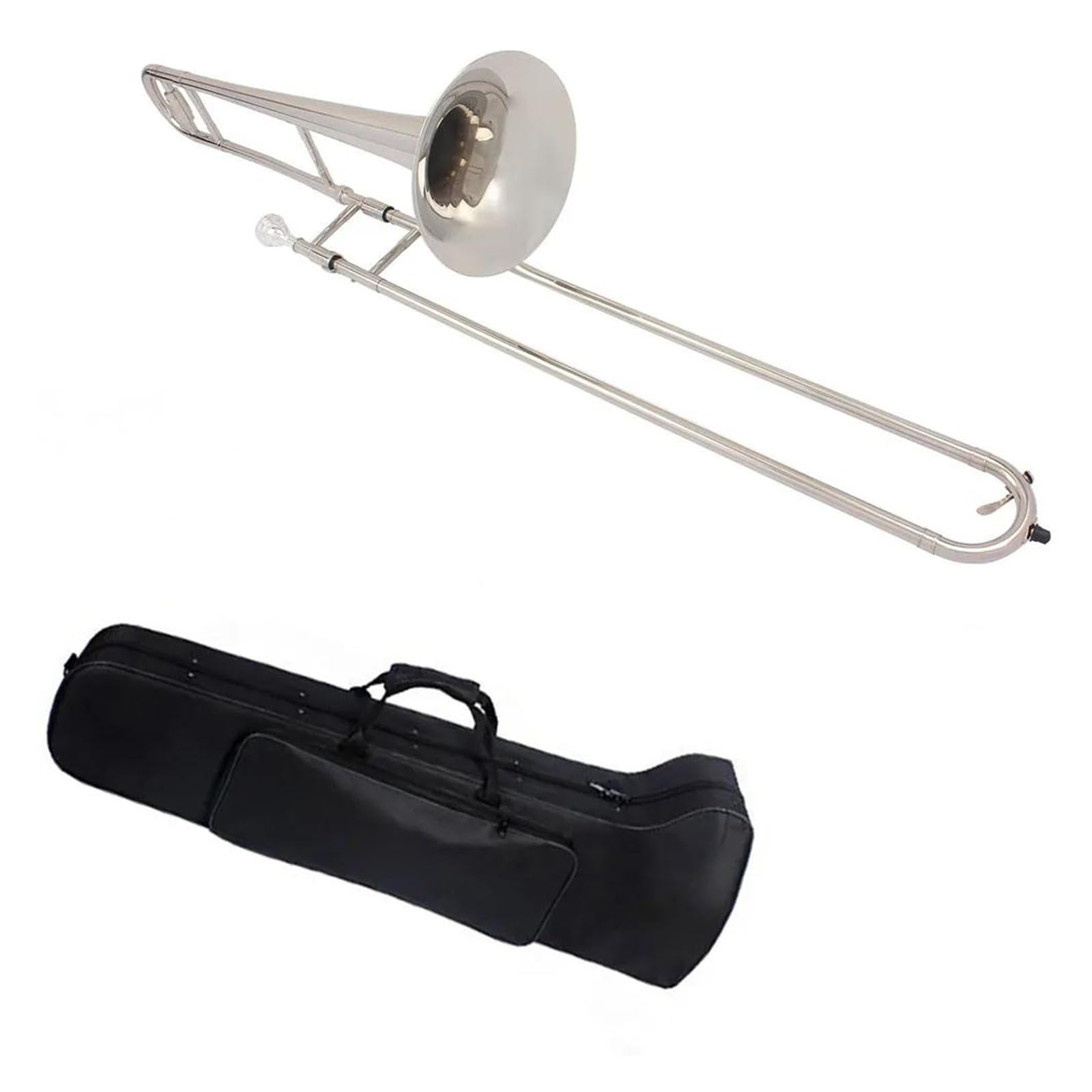 Puzon Srebrny altowy puzon B dur profesjonalny instrument dęty