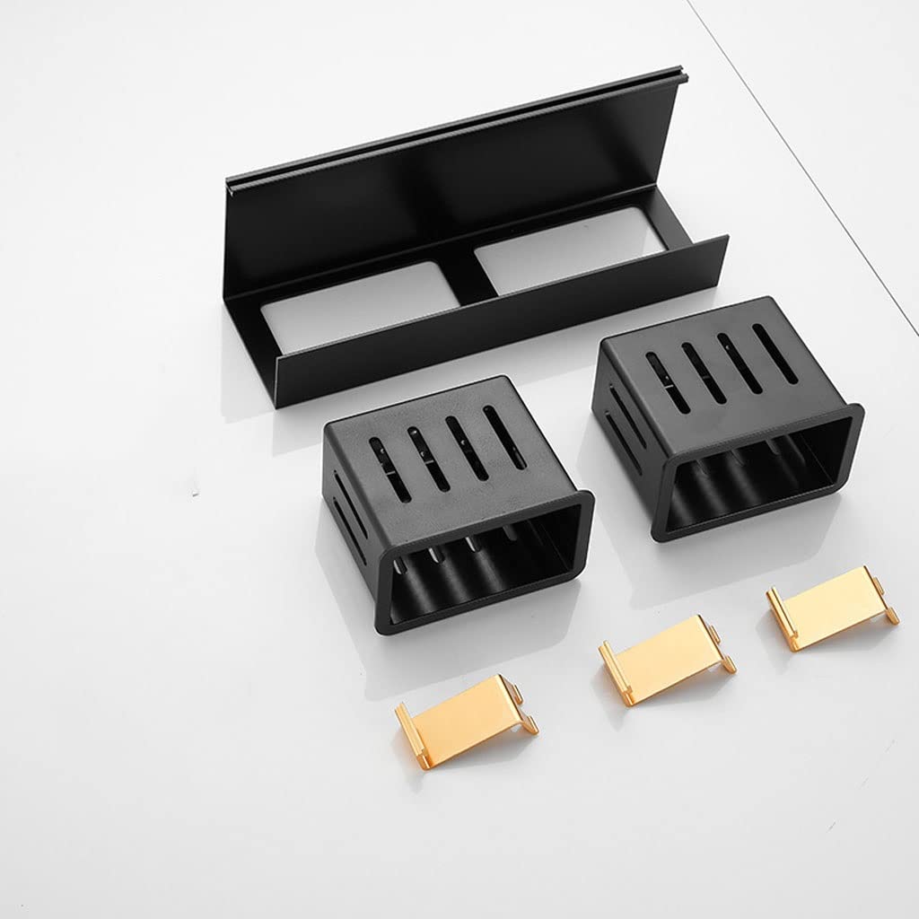 Estante para Cepillos de Dientes Porta di spazzolino da Denti a Parete di Lusso Moderno a Parete di Lusso for portametta for Bagno Porta spazzolino da Dono di spazzolino(B)